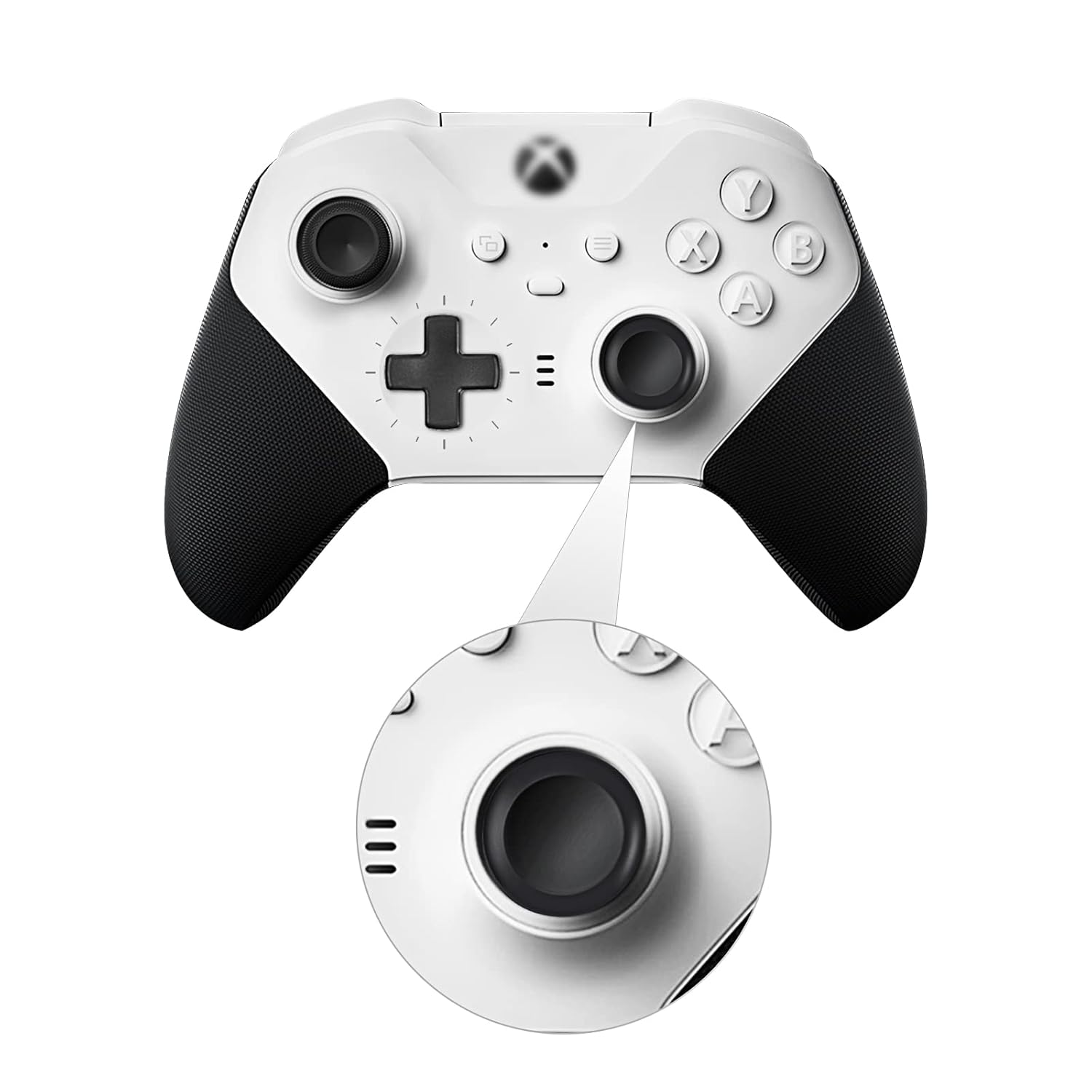 Buy now Metal Replacement Thumbsticks for Xbox Elite Controller Series 2 Core, Component Pack Includes 4 Swap Magnetic Joysticks, 4 Paddles, 1 Standard D-Pads, Accessories Parts for Xbox One Elite 2(Black) at indiglob india