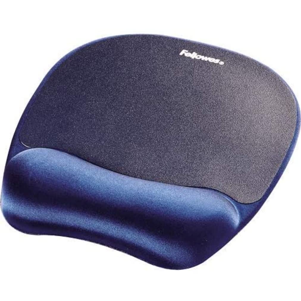 Buy now Fellowes Memory Foam Mouse Pad/Wrist Support - Sapphire at indiglob india