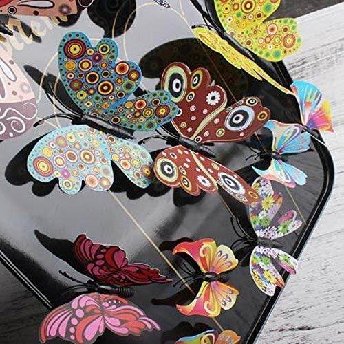 12PCS PVC 3D Butterfly Fridge Magnets Refrigerator Magnets Wall Stickers with Magnet for Wall Decor Art Decor Crafts Home Party Decoration - My Store