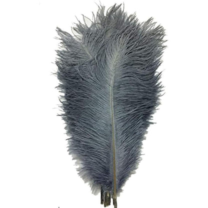 CENFRY 10pcs Ostrich Feathers 10-12inch Plumes for Wedding Centerpieces Home Decoration (White)