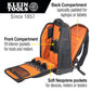 Buy now Klein Tools 62805BPTECH 28-Pocket Laptop Backpack Tool Bag, Tradesman Pro Extra-Large Tech Tool Backpack with Molded Bottom, Charging Port at indiglob india