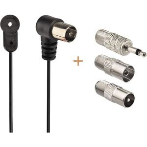 Bingfu FM Antenna 75 Ohm FM Antenna for Pioneer Onkyo Yamaha Marantz Bose Wave Music System Indoor Digital HD Radio FM Radio Bluetooth Stereo Receiver AV Audio Video Home Theater Receiver