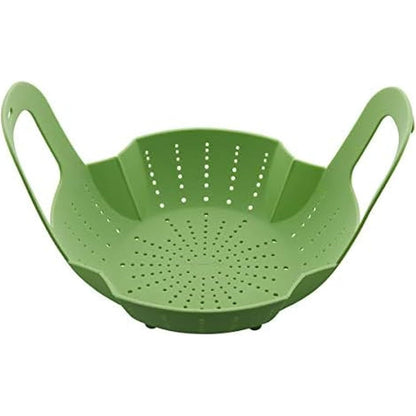 Instant Pot Official Silicone Steamer Basket, Versatile and BPA-Free, Compatible with 6 Qt. and 8 Qt. Cookers, Ideal for Steaming Vegetables, Fish, and More, Dishwasher Safe, Heat Resistant up (Green)