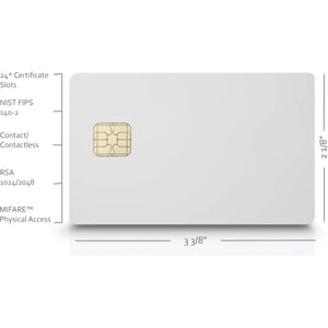 Taglio PIVKey C910 Certificate Based PKI Smart Card for Authentication and Identification, Dual Interface Contact/Contactless Smart Card, Supports Windows PIV Drivers, Standard ISO.