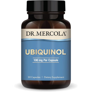 Dr. Mercola Ubiquinol - 100 mg Ubiquinol - Supports Energy Production - Antioxidant Supplement - Non-GMO, Gluten-Free & Soy-Free - 30 Capsules (30 Servings)
