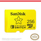 SanDisk 256GB microSD Card, Licensed for Nintendo-Switch - Made for Nintendo-Switch 1, OLED, and Lite - SDSQXAO-256G-GNCZN