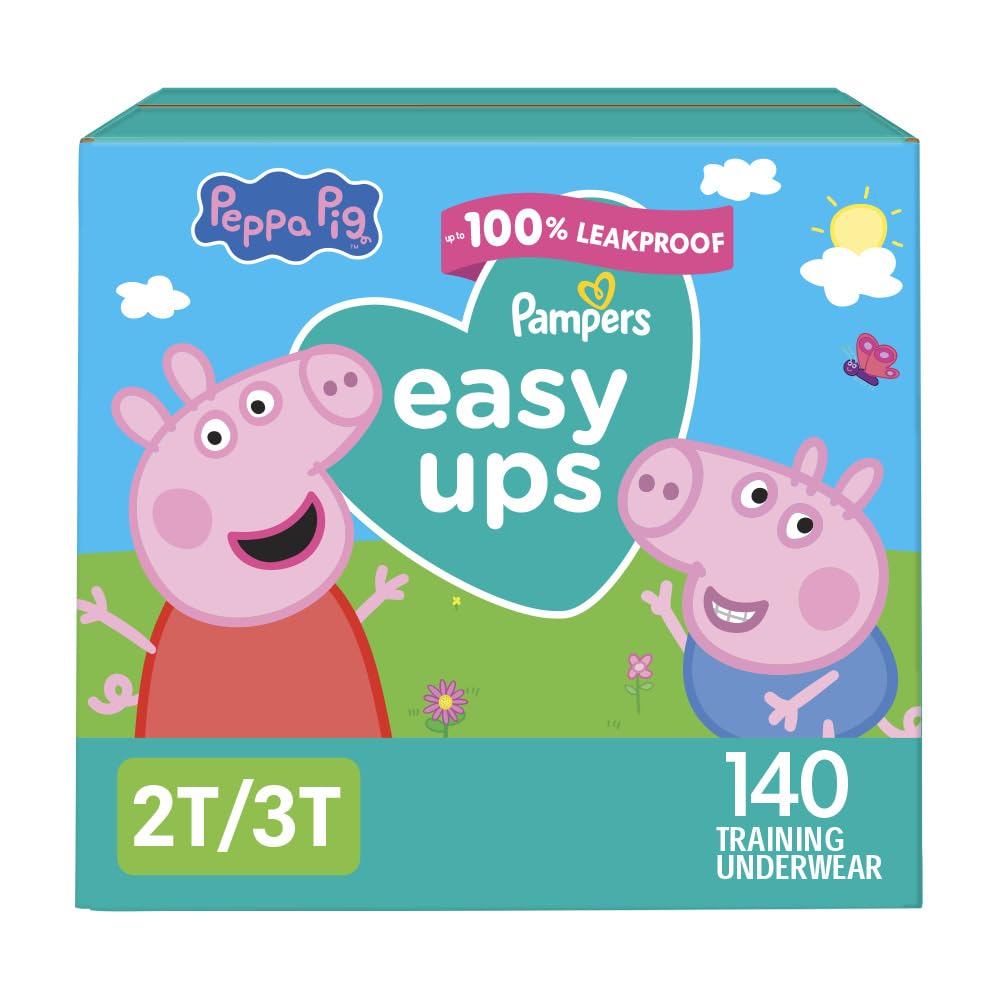 Buy now Pampers Training Pants - Easy Ups Girls & Boys - Size 3T-4T, 22 Count, Peppa Pig Underwear (Packaging May Vary) 2T-3T (B078WBC6TG) at indiglob india