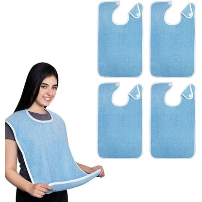 Avalon Towels Adult Bibs for Women 100% Cotton Bib for Adults for Eating - Terry Cloth Adult Bibs for Men Clothing Protectors