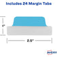 Avery Margin Ultra Tabs, 2.5" x 1", 2-Side Writable, Assorted Colors, 24 Repositionable Page Tabs (74768)
