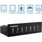 Kingwin Front Panel USB 3.0 Hub 7 Port & One Fast Charging USB 2.1A Charging Port