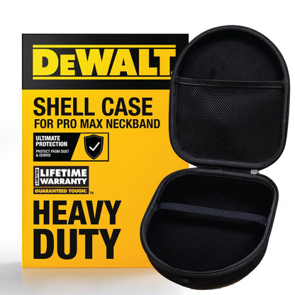 Buy now DEWALT Heavy Duty Protective Headphone Case for Pro Max Neckband, Compact Lightweight w/EVA Earphone Hard Shell Case, Headset Travel Carry Shockproof, Water-Resistant, Soft Interior & Accessory Pocket at indiglob india