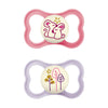 MAM Air Pacifier for Babies 6-16 Months, Extra Air Flow for Sensitive Skin, Glows in The Dark, Developed with Medical Experts, BPA-Free Skin Soft Silicone, 2 Count, with Sterilizer Case - 2 Count (Pack of 1)