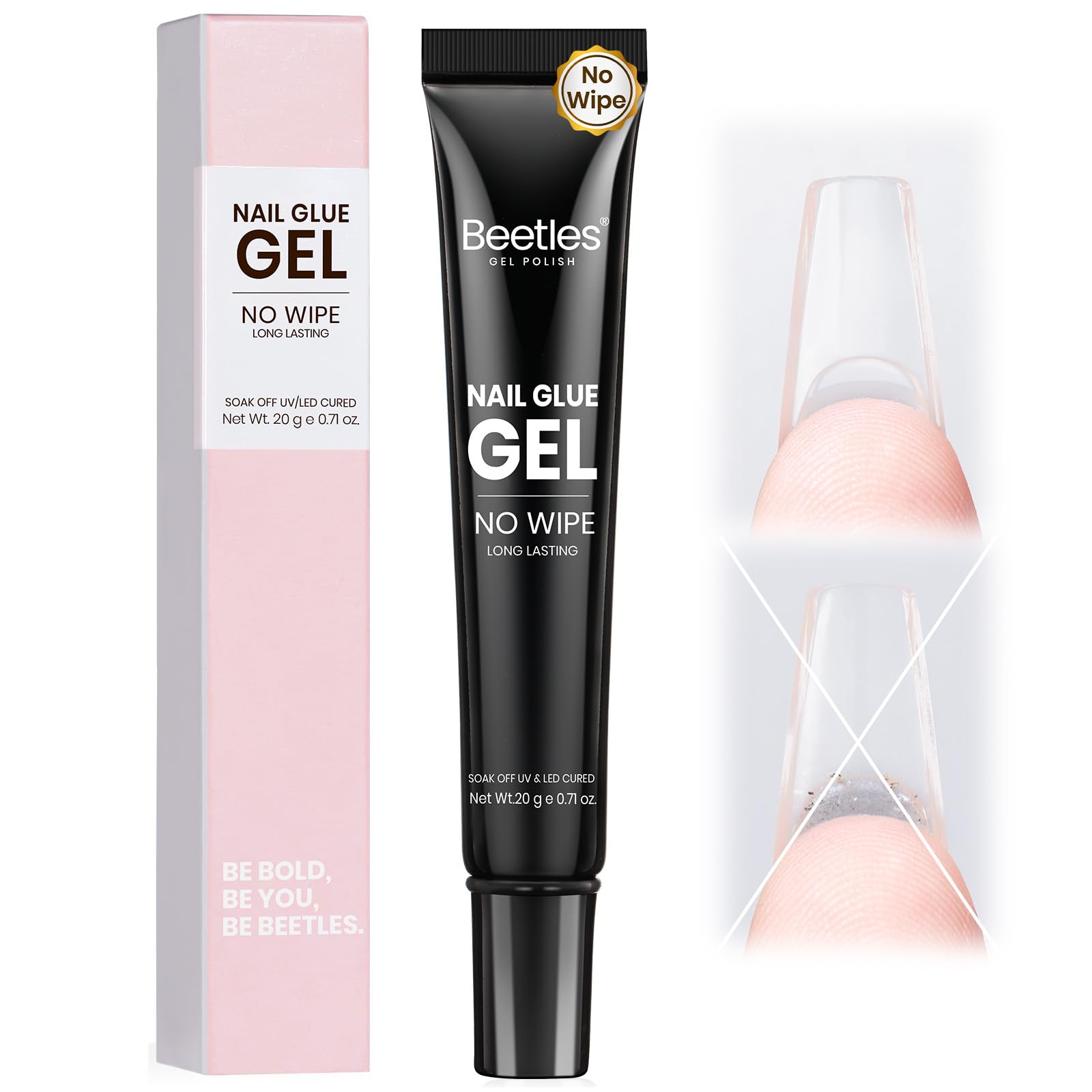 Buy now beetles Gel Polish 2Pcs 15ml Nail Glue Kit for Acrylic Nails, 5 in 1 Super Strong Brush in Nail Gel Glue for False Nails Tips and Gel Nail Polish Led Lamp Required 0-5-No Wipe Solid Nail Glue Gel at indiglob india