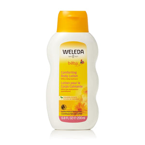 Weleda Baby Calendula Comforting Body Lotion, Plant Rich Moisturizer with Calendula, Chamomile, Sweet Almond and Sesame Oils, 6.8 Fl Oz