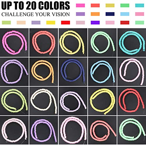 Buy now Augshy Clay Beads, 6700 Pcs Clay Beads for Bracelets Making Include Alphabet Letter Beads Round Heishi Jewelry Making Beads Flat Beads for Bracelets Making at indiglob india