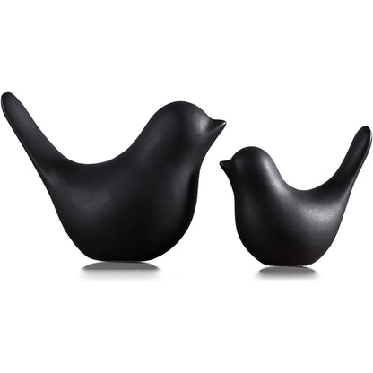 FANTESTICRYAN Small Birds Statues Gold Home Decor Modern Style Figurine Decorative Ornaments for Living Room, Bedroom, Office Desktop, Cabinets