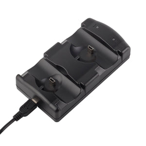 Buy now VSEER PS3 Controller Charging Dock Charging Station 2 in 1 with LED Light Indicator Compatible for Original PS3/MOVE Controller, Black at indiglob india
