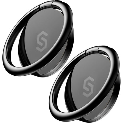 Syncwire Cell Phone Ring Holder Stand, 360 Degree Rotation Finger Ring Kickstand Polished Metal Phone Grip for Magnetic Car Mount