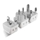 Buy now Ceptics Schuko Germany, France Plug Adapter, Dual Input - Ultra Compact Light Weight - Usa to Russia, South Korea Travel Adaptor Plug - Type E/F (3 Pack) African adapter set 3 Pack at indiglob india