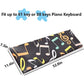 Piano Keyboard Dust Cover - 61/88 Keys, Adjustable Electric/Digital Piano Protective Cover with Elastic Band Design