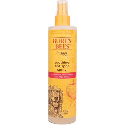 BURT'S BEES FOR PETS Hot Spot Spray with Apple Cider Vinegar and Aloe Vera for Itchy Dogs, 95% Natural Origin Formulas, Itchy Skin Relief, 10 Fl Oz