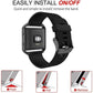 Simpeak Sport Band Compatible with Fitbit Blaze Smartwatch Sport Fitness, Silicone Wrist Band with Meatl Frame Replacement for Fitbit Blaze Men Women