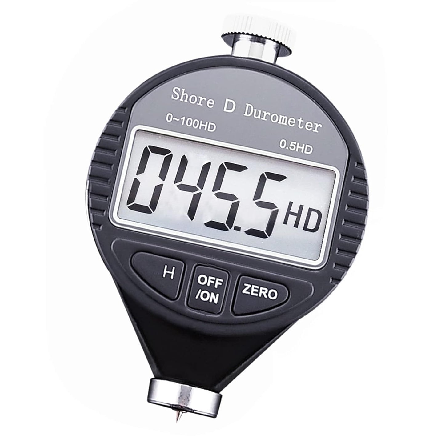 Digital Hardness Tester Portable 0-100HD Shore D Hardness Tester with Large LCD Display Digital Durometer Scale for Rubber, Tire, Plastic, Thermal Plastic, Flooring, and Bowling Ball