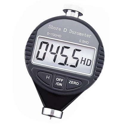 Digital Hardness Tester Portable 0-100HD Shore D Hardness Tester with Large LCD Display Digital Durometer Scale for Rubber, Tire, Plastic, Thermal Plastic, Flooring, and Bowling Ball