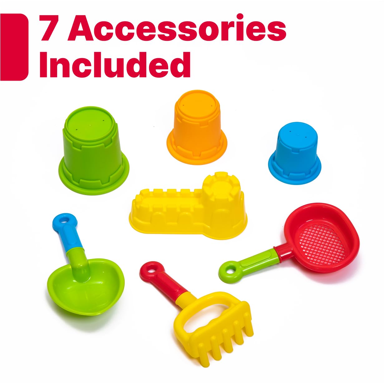 Buy now Step2 Naturally Playful Sandbox II, Kids Sand Activity Sensory Play Pit, Summer Outdoor Toys, 7 Piece Water Toy Accessories, for Toddlers 1+ Years Old at indiglob india