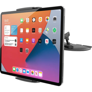 APPS2Car for Sturdy iPad Holder for Car CD Slot Tablet Mount, 2-in-1 Universal 4.7-11" Holder for iPad Pro 11 Air Mini, iPhone, Galaxy Z Fold, Adjustable 360° Rotation, Road Trip Essentials