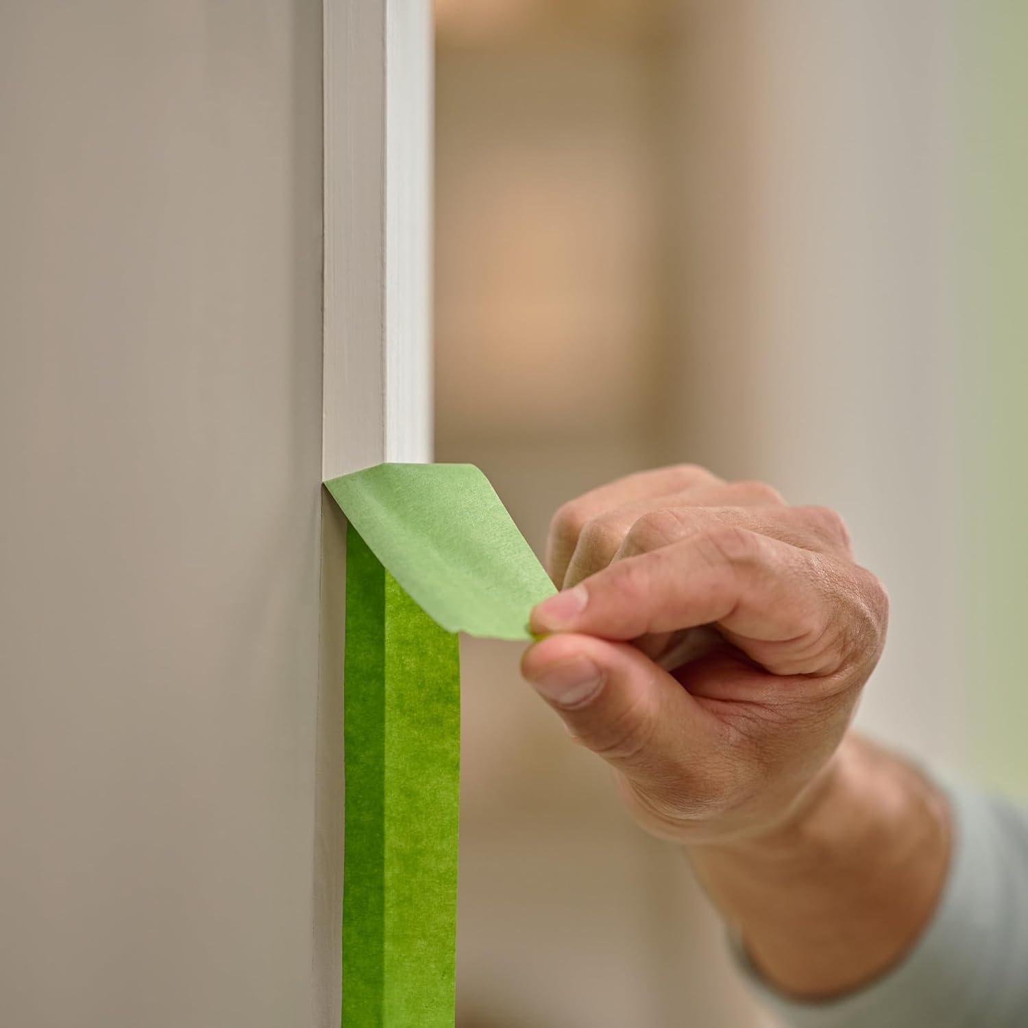 Buy now FrogTape Multi-Surface Painters Tape with PAINTBLOCK, 1.5 Inch Wide (1.41 In. x 60 Yds), Medium Adhesion, Green, 1 Roll (1358465) at indiglob india