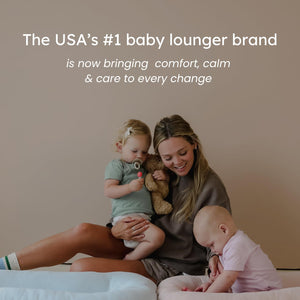 Buy now Snuggle Me?? Baby Changing Pad - Soft PU Foam Diaper Changing Pad for Dresser, Scandi-Inspired with Wooden Base in Light Oak Finish, Wipe-Clean Surface & Safety Strap (27.6" ?? 18.9" ?? 3.9") at indiglob india