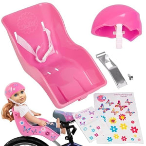 Buy now Ride Along Dolly Doll Bicycle Seat- The Original Bike Attachment for 18"-22" Dolls and Stuffed Animals- Decorate Yourself Decals Included, Fits Most Bikes, Birthday (Pink)- Christmas at indiglob india