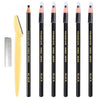 Waterproof Eyebrows Pencil Tattoo Makeup And Microblading Supplies Kit-Eye Brow Liners In 8 Eyebrow Pens 6 Eyebrow knives 1Eyebrow Pencil Shaper 10 Pencil Sharpeners - Black