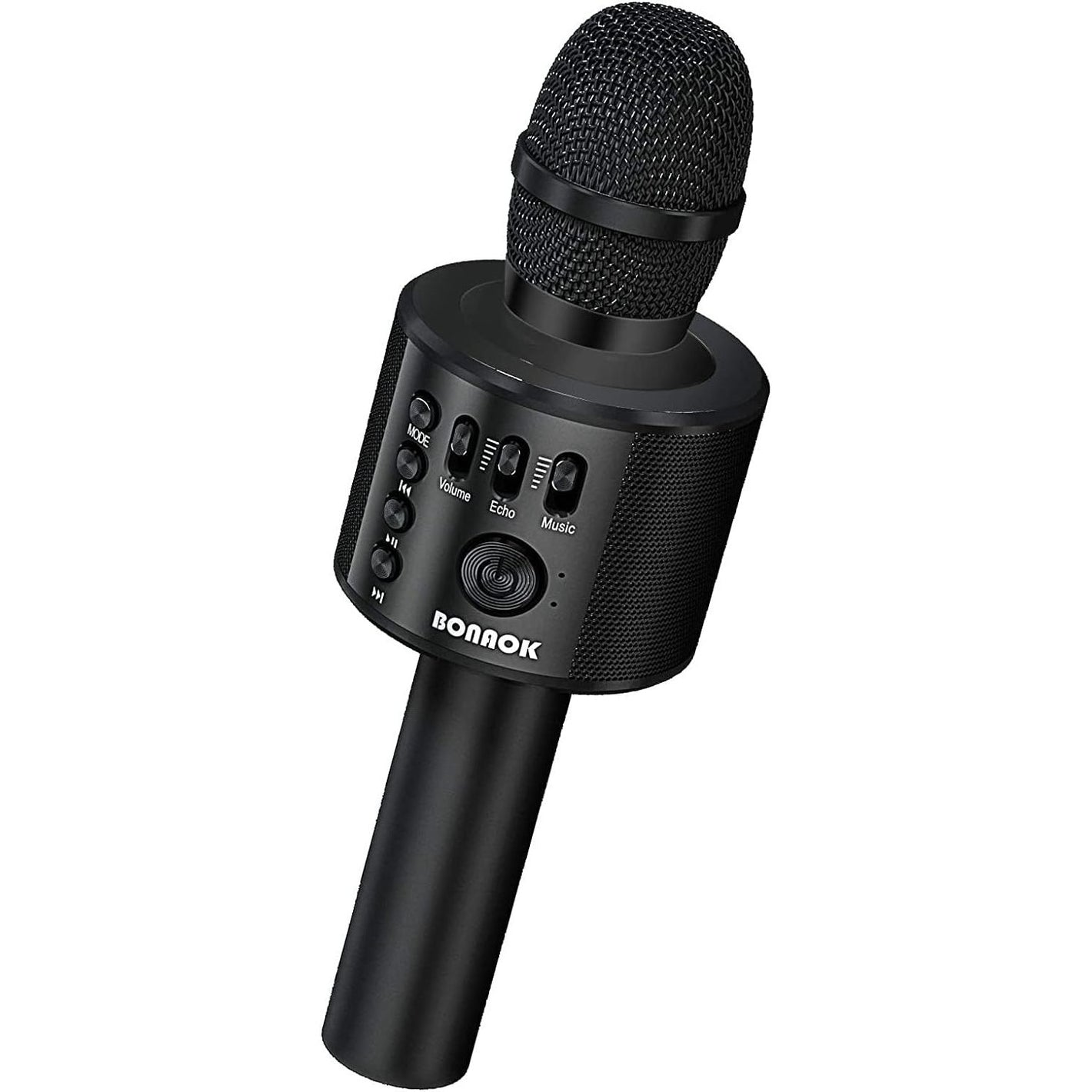 BONAOK Wireless Bluetooth Karaoke Microphone,3-in-1 Portable Handheld Karaoke Mic Speaker Machine Home Party Birthday for All Smartphones Q37 (Black)