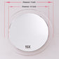15X Magnifying Mirror - with 3 Mounting Suction Cups - Used for Precise Makeup - Eyebrows/Tweezing - Blackhead/Blemish Removal - Bathroom/Travel Makeup Mirror - 6 Inch Round (Rose Gold)