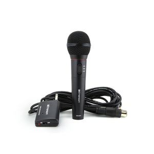 Buy now Emerson EAM-9001 Wireless Microphone System with Handheld Mic, UHF Frequency Stability, Noise-Reduction Technology, and 30-Foot Range – Ideal for Performances, Events, and Karaoke at indiglob india