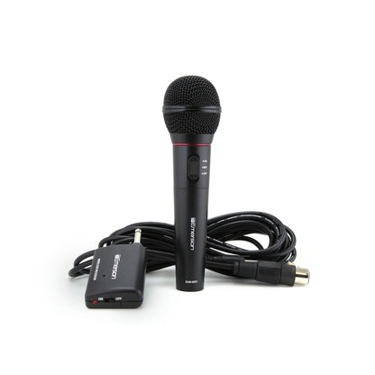 Buy now Emerson EAM-9001 Wireless Microphone System with Handheld Mic, UHF Frequency Stability, Noise-Reduction Technology, and 30-Foot Range – Ideal for Performances, Events, and Karaoke at indiglob india