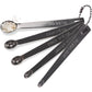 5 Pcs Mini Measuring Spoons Set, Stainless Steel Small Measuring Spoons Tad 1/4 tsp, Dash 1/8 tsp, Pinch 1/16 tsp, Smidgen 1/32 tsp, Drop 1/64 tsp for Home Kitchen Baking Cooking Gifts