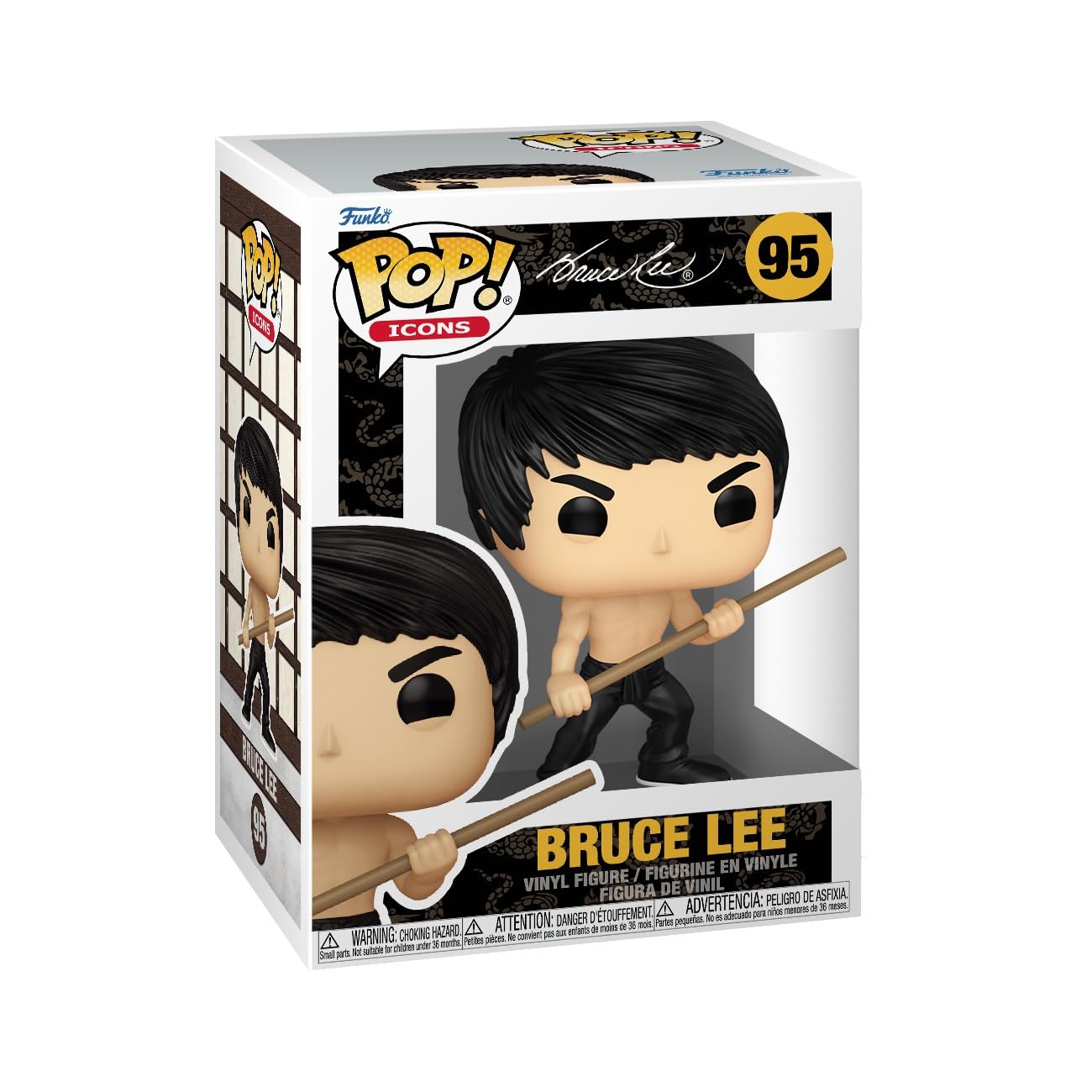 Buy now Funko Pop! Icons: Bruce Lee - Collectable Vinyl Figure - Gift Idea - Official Merchandise - Toys for Kids & Adults - Ad Icons Fans - Model Figure for Collectors and Display at indiglob india