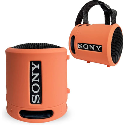 Silicone Cover Case for Sony SRS-XB13/XB100 Extra BASS Wireless Portable Compact Speaker, Protective Skin Sleeve Shell for Sony SRS-XB13 Speaker Accessories (Black)