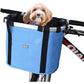 RAYMACE Bicycle Basket Dog Bike Handlebar Basket Front,Folding Detachable Quick Release Easy Install,Cycling Picnic Bag