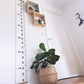 Buy now Mibote Baby Growth Height Chart Handing Ruler Wall Decor for Kids, Canvas Removable Height Growth Chart 79" x 7.9" (Black & White) at indiglob india