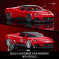 Buy now Hot Wheels 1/32 Maserati MC20 Building Kit, 250 Pieces, Includes 1/64 Mini Car, Hot Wheels Mattel Brick Shop at indiglob india