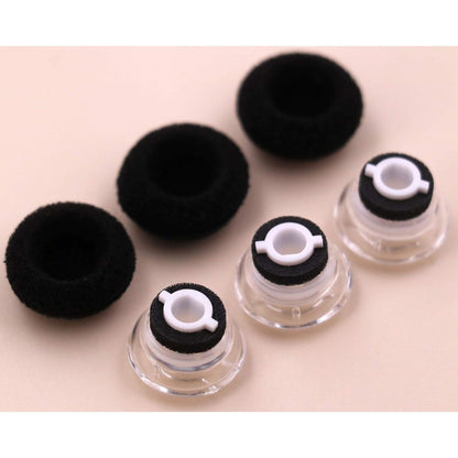 Earbuds Eartips Kit Replacement for Plantronics Voyager 5200, Medium Size Ear Gels Tips and Foam for Plantronics Voyager 5200 / Legend Eartip Kit [ 3 Pack ] (Medium Gray)