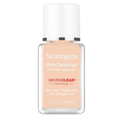 Neutrogena SkinClearing Oil-Free Makeup, Soft Beige 50, 1 Fl. Oz (Pack of 1)