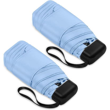 LEAGERA Mini Umbrella - Compact, Waterproof Travel Umbrella for Light Rain, Suitable for Women's Purse and Pocket