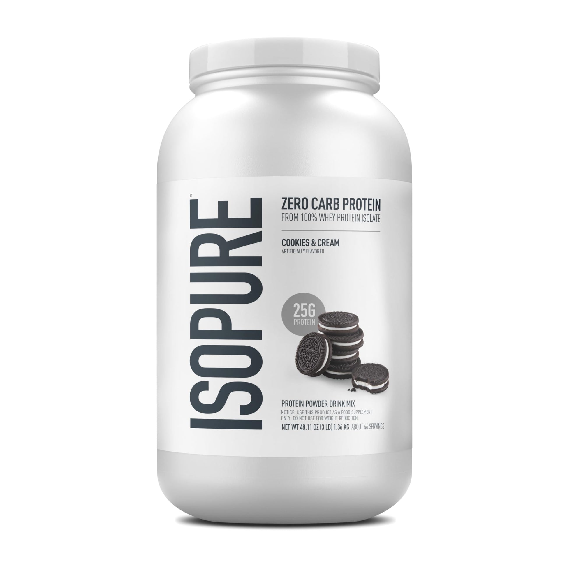 Buy now Isopure Zero Carb 100% Pure Whey Isolate Protein Powder, Lactose Free, Gluten Free, with Vitamins, Creamy Vanilla, 25g Protein Per Serving, 1 Lb, 15 Servings (Packaging May Vary) Cookies & Cream 3 Pound at indiglob india