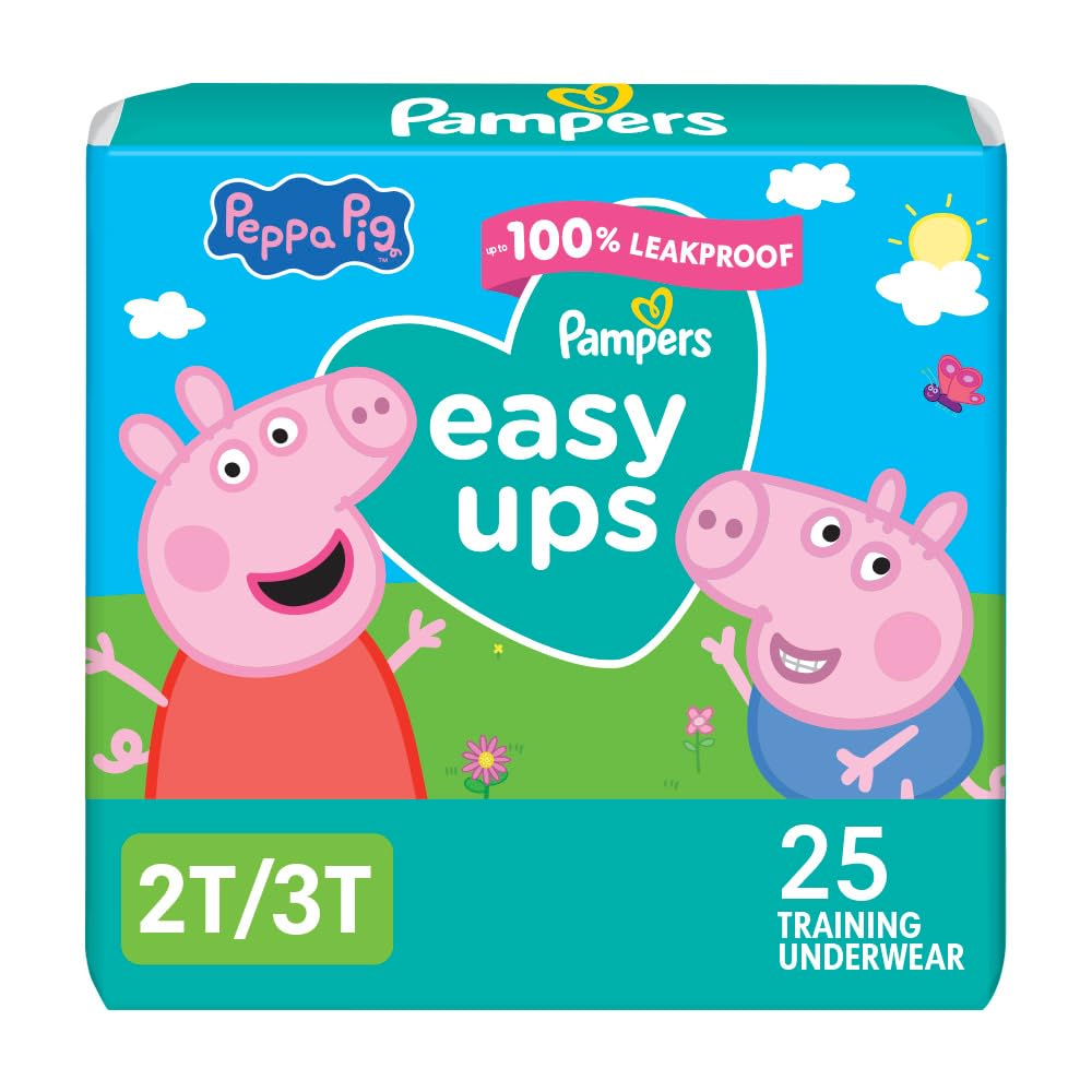 Buy now Pampers Training Pants - Easy Ups Girls & Boys - Size 3T-4T, 22 Count, Peppa Pig Underwear (Packaging May Vary) 2T-3T at indiglob india