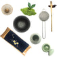 Artcome Traditional Japanese Matcha Tea Set, Matcha Whisk, Traditional Scoop, Matcha Bowl & Caddy, Ceramic Whisk Holder, Handmade Matcha Ceremony Kit (9Pcs)